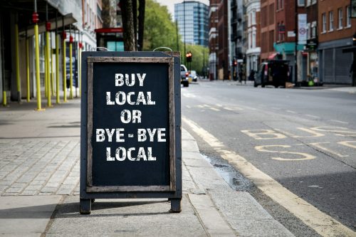 Buy,Local,Or,Bye, ,Bye,Local.,Foldable,Advertising,Poster